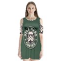 Stormtrooper Coffee Shoulder Cutout Velvet One Piece View1