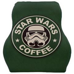 Stormtrooper Coffee Car Seat Velour Cushion  by Cendanart