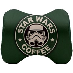 Stormtrooper Coffee Head Support Cushion by Cendanart