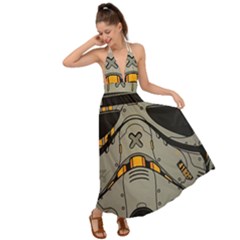 Stormtrooper Backless Maxi Beach Dress by Cendanart