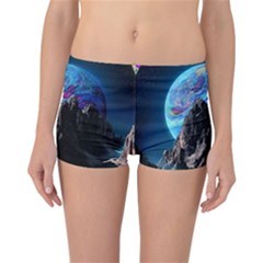 Aesthetic Psychedelic Drawings Art Acid Space Reversible Boyleg Bikini Bottoms by Cendanart