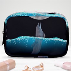 Dolphin Moon Water Make Up Pouch (small) by Ndabl3x