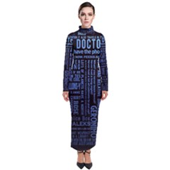 Doctor Who Tardis Turtleneck Maxi Dress by Cendanart