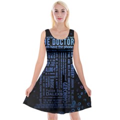 Doctor Who Tardis Reversible Velvet Sleeveless Dress by Cendanart