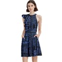 Doctor Who Tardis Cocktail Party Halter Sleeveless Dress With Pockets View2