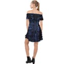 Doctor Who Tardis Off Shoulder Chiffon Dress View2