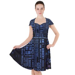 Doctor Who Tardis Cap Sleeve Midi Dress by Cendanart