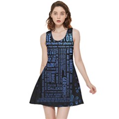 Doctor Who Tardis Inside Out Reversible Sleeveless Dress by Cendanart