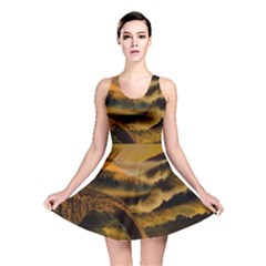 Bridge Of Regret Reversible Skater Dress by Cendanart