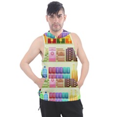 Supermarket Shelf Products Snacks Men s Sleeveless Hoodie by Cendanart