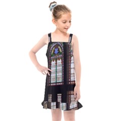 Stained Glass Window Krotoszyn Kids  Overall Dress by Cendanart