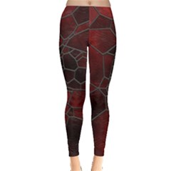 Mosaic Glass Glass Mosaic Colorful Everyday Leggings  by Cendanart