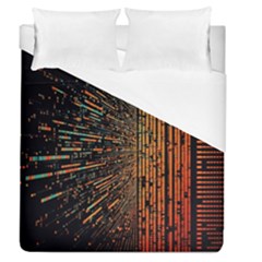 Data Abstract Abstract Background Background Duvet Cover (queen Size) by Cendanart