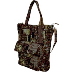 Photo New York City Skyscrapers Shoulder Tote Bag by Cendanart