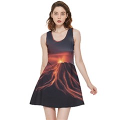 Volcanic Eruption Inside Out Reversible Sleeveless Dress by Proyonanggan