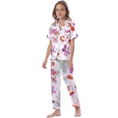 Flawer Kids  Satin Short Sleeve Pajamas Set by saad11