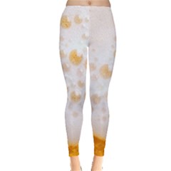 Beer Foam Texture Macro Liquid Bubble Everyday Leggings  by Cemarart