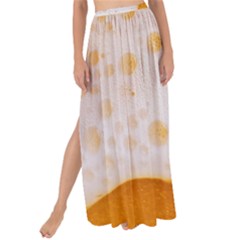 Beer Foam Texture Macro Liquid Bubble Maxi Chiffon Tie-up Sarong by Cemarart