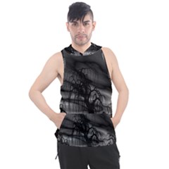 Grave Yard Dark Fantasy Trees Men s Sleeveless Hoodie by Cemarart