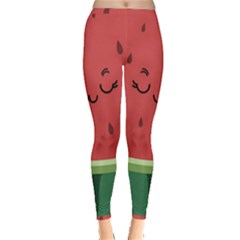 Watermelon Lock Love Inside Out Leggings by Cemarart