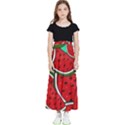 Summer Watermelon Fruit Kids  Flared Maxi Skirt View1