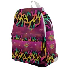 Dancing Colorful Disco Top Flap Backpack by Bajindul