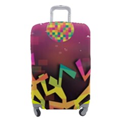 Dancing Colorful Disco Luggage Cover (small) by Bajindul