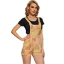 Leaves Patterns Colorful Leaf Pattern Short Overalls View3