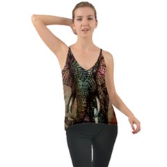 Tribal Elephant Chiffon Cami by Ndabl3x