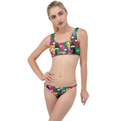 Cat Funny Colorful Pattern The Little Details Bikini Set by Grandong