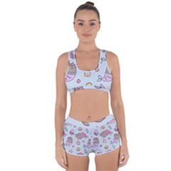 Pusheen Cat Cute Racerback Boyleg Bikini Set by Grandong