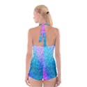 Rainbow Color Colorful Pattern Boyleg Halter Swimsuit  View2