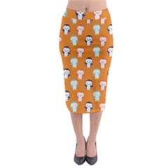 Cute Penguin Funny Pattern Midi Pencil Skirt by Grandong