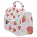 Strawberries Pattern Design Satchel Handbag View1