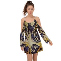 Tardis Doctor Who Pattern Boho Dress by Cemarart