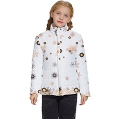 Golden-snowflake Kids  Puffer Bubble Jacket Coat by saad11