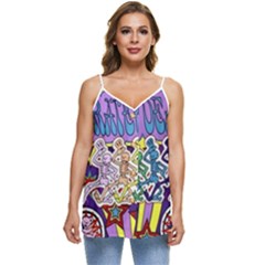 Grateful Dead Casual Spaghetti Strap Chiffon Top by Cemarart