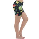 Watermelon Doodle Pattern Lightweight Velour Yoga Shorts View3