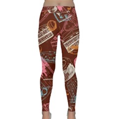 Sweet Food Seamless Pattern Classic Yoga Leggings by Cemarart