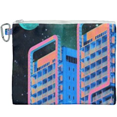 Fantasy City Architecture Building Cityscape Canvas Cosmetic Bag (xxxl) by Cemarart