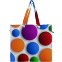 Abstract Dots Colorful Canvas Travel Bag View1