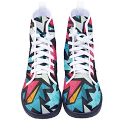 Abstract, Colorful, Colors Kid s High-top Canvas Sneakers by nateshop