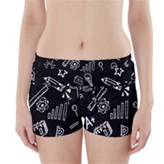 Knowledge Drawing Education Science Boyleg Bikini Wrap Bottoms by Proyonanggan