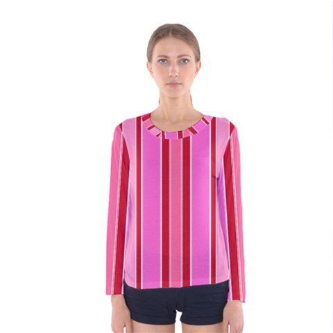 Stripes-4 Women s Long Sleeve T-shirt by nateshop