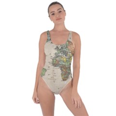 Vintage World Map Aesthetic Bring Sexy Back Swimsuit by Cemarart