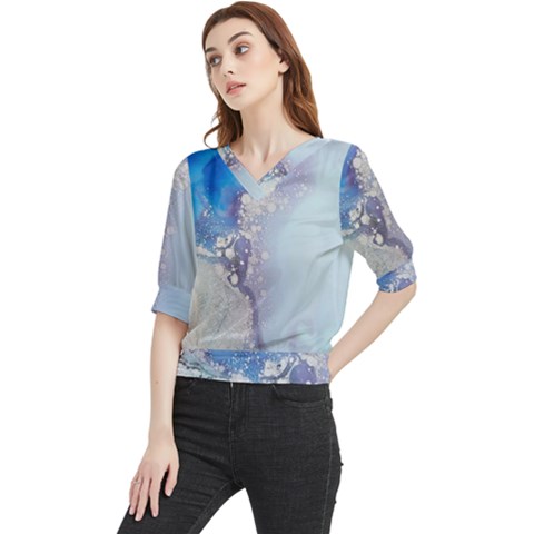 Huawei Quarter Sleeve Blouse by nateshop