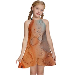 Water Screen Kids  Halter Collar Waist Tie Chiffon Dress by nateshop