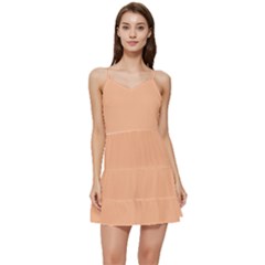 Peach Fuzz 2024 Short Frill Dress by dressshop