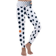 Honeycomb Hexagon Pattern Abstract Kids  Lightweight Velour Classic Yoga Leggings by Grandong