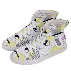 Graphic Design Geometric Background Men s Hi-top Skate Sneakers by Grandong